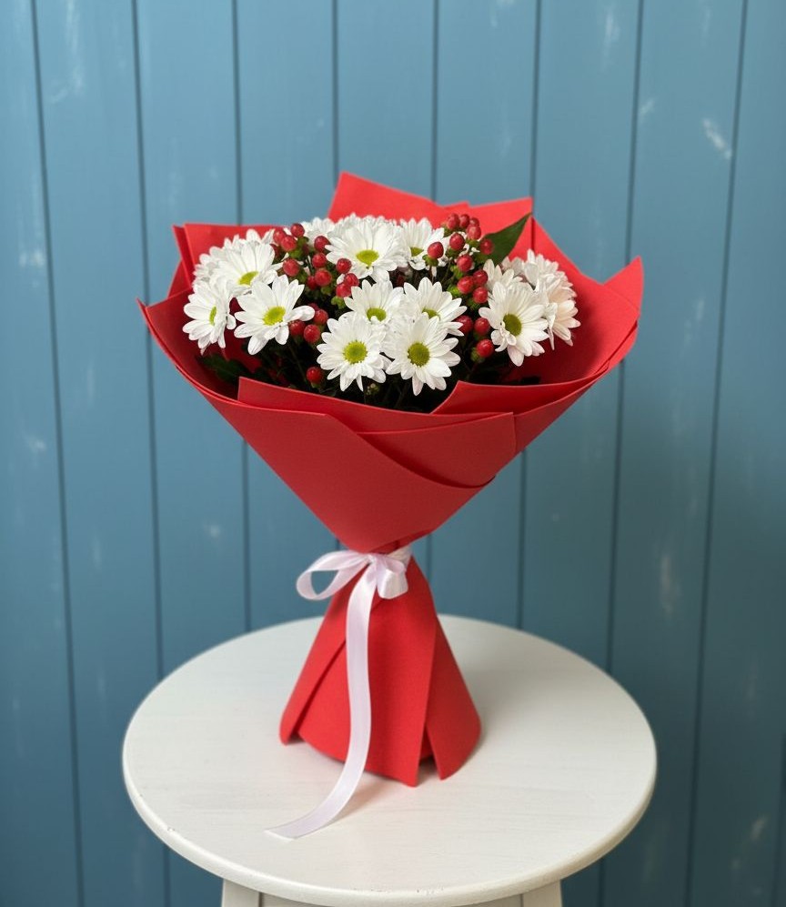 Букет цветов из: Хризантемы в Кузнецово