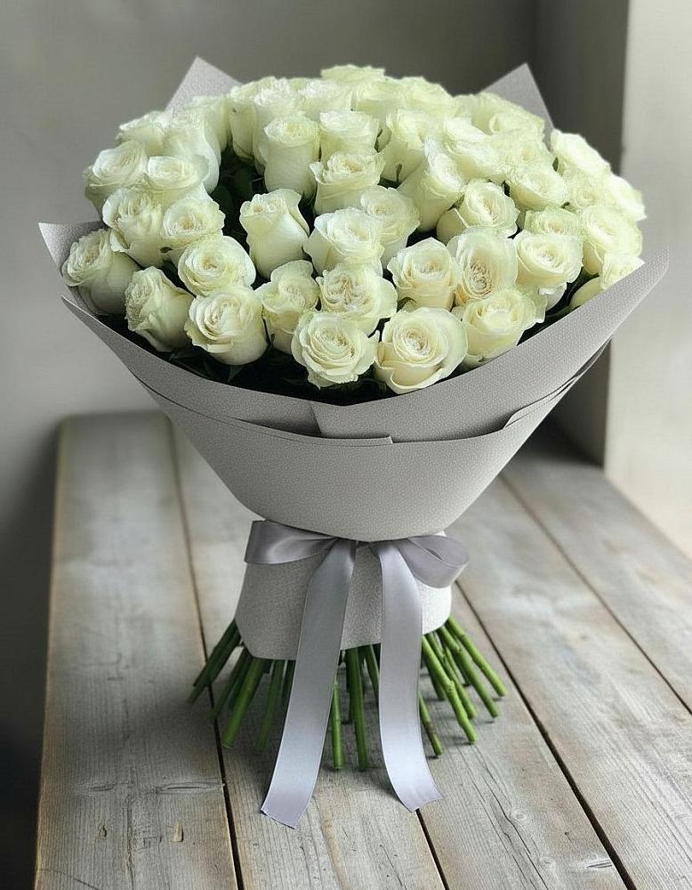 Букет 35 Белых роз в Кузнецово
