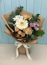 Букет цветов из:  Герберы и Хризантемы #REPLACE_PRED# Кузнецово