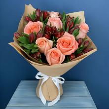 Букет цветов из:  Розы и Альстромерии #REPLACE_PRED# Кузнецово