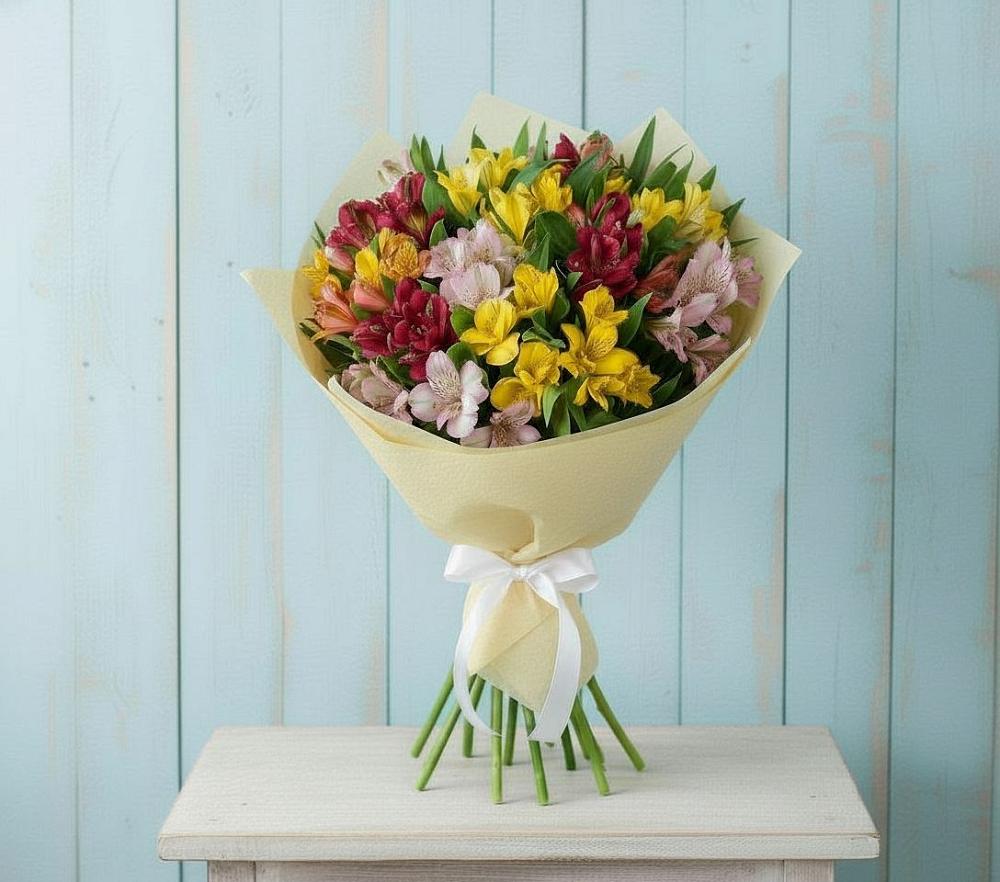 Букет цветов из: Альстромерии в Кузнецово