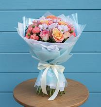 Букет цветов из:  Хризантемы и Розы #REPLACE_PRED# Кузнецово