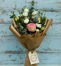 Букет цветов из:  Розы и Лизиантусы #REPLACE_PRED# Кузнецово