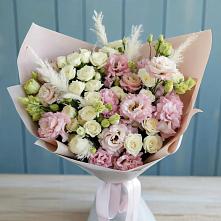Букет цветов из:  Альстромерии и Розы в Кузнецово